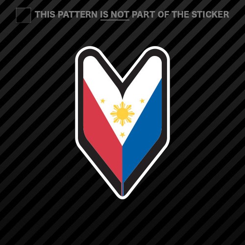 Filipino driver badge sticker - filipino,